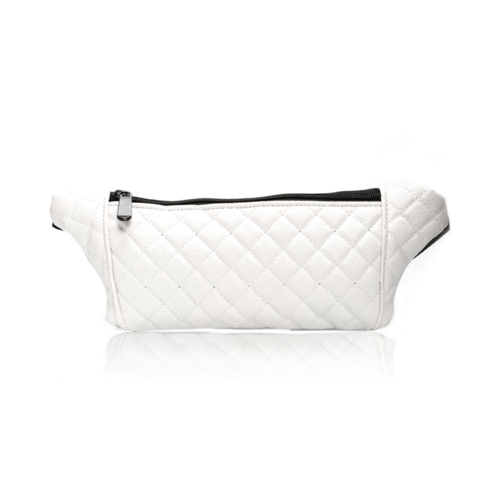 FASHION NOVA WHITE QUILTED FANNY PACK✨